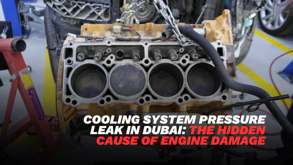 Cooling system pressure test in Dubai detecting hidden coolant leak