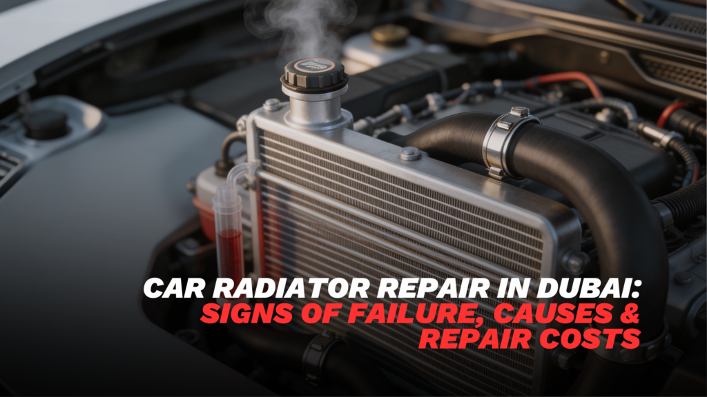 The importance of radiator maintenance in preventing engine overheating, especially in Dubai’s extreme climate.